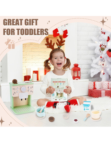 Cafetera de Juguete de Madera Shen Zhen 12 Piezas 3-5 Años