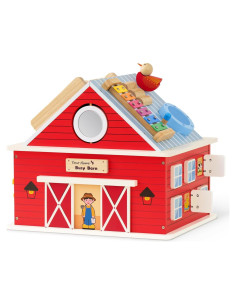 Cubo de Actividades de Madera Monlúrd 12 en 1 para Niños