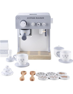 Juego de Cafetera de Madera para Niños - 18 Piezas Montessori 2