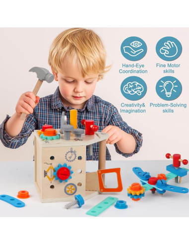 Kit de Herramientas Montessori ALLABC - 33 Piezas para Niños