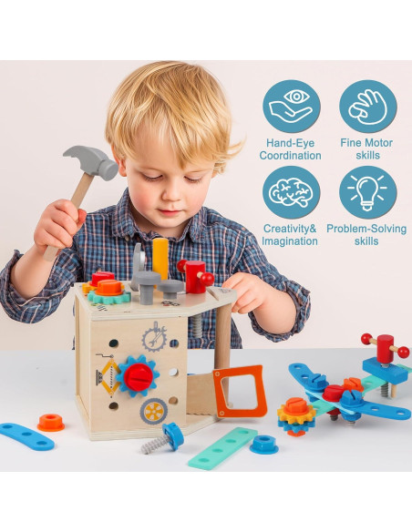 Kit de Herramientas Montessori ALLABC - 33 Piezas para Niños