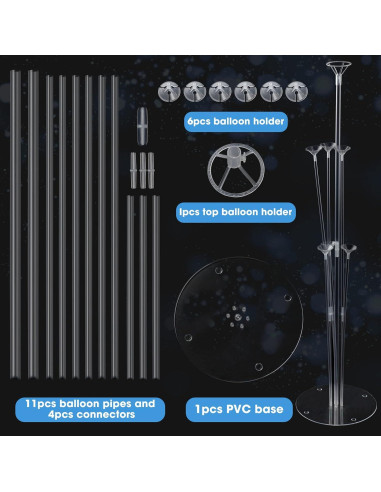 Kit Soporte para Globos 4 Juegos Voircoloria Decoración Fiesta