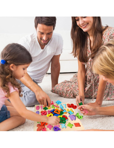 Rompecabezas de Madera LOVESTOWN Montessori Números y Formas