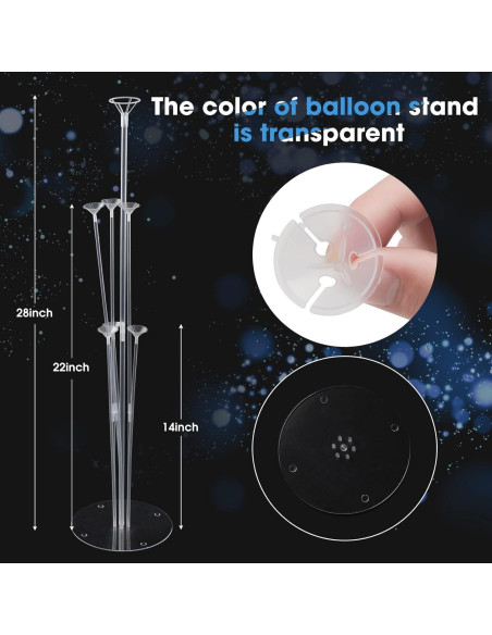 Kit Soporte para Globos 4 Juegos Voircoloria Decoración Fiesta