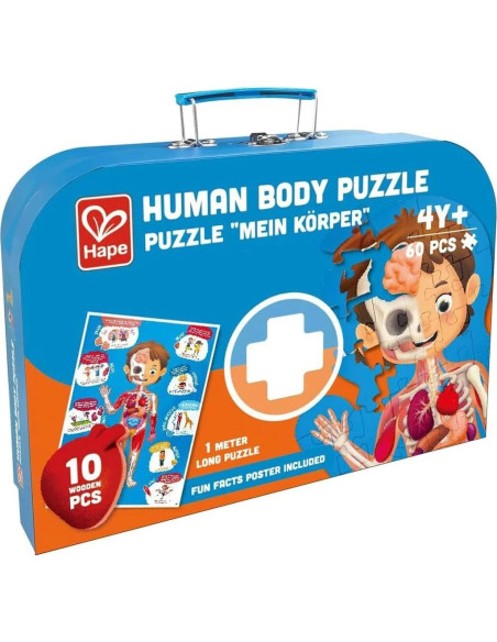 Rompecabezas Educativo Cuerpo Humano Hape 60 Piezas Madera Rompecabezas Educativo Cuerpo Humano Hape 60 Piezas Madera
