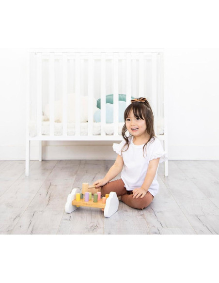 Banco de Martillo Montessori Pearhead - Juguete de Madera 12m+