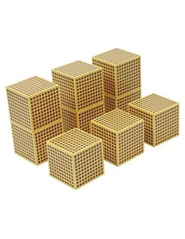 Juguetes Montessori 9 Cubos de Madera para Niños 3-4 Años