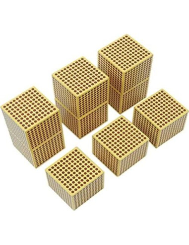 Juguetes Montessori 9 Cubos de Madera para Niños 3-4 Años