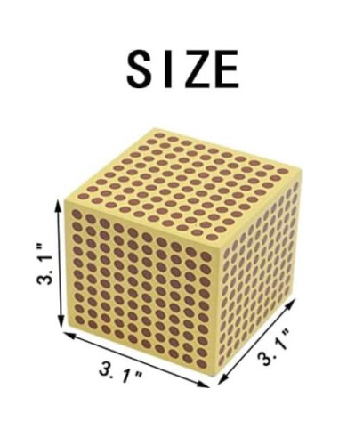 Juguetes Montessori 9 Cubos de Madera para Niños 3-4 Años
