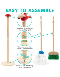 Set de Limpieza de Madera para Niños CAPAKIDOO 7 Piezas 2