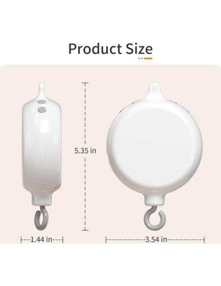 Caja de Música Móvil para Cuna FEISIKE AMB185 con 35 Canciones