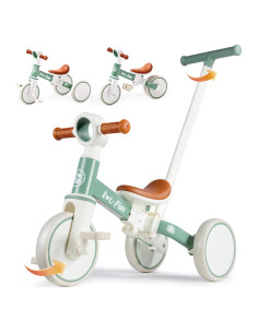 Triciclo 5 en 1 LOL-FUN para Niños 1-4 Años Menta