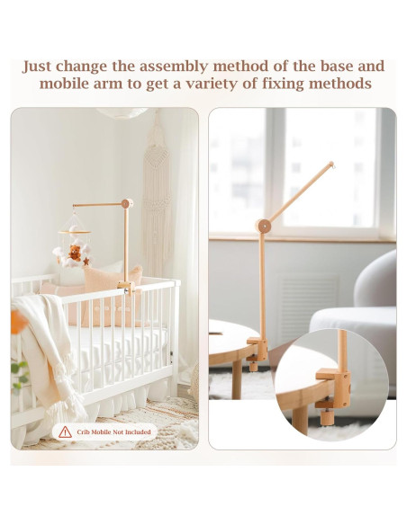 Brazo de Móvil para Cuna Hagámoslo - Madera Ajustable 71cm