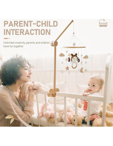 Brazo de Móvil para Cuna Hagámoslo - Madera Ajustable 71cm