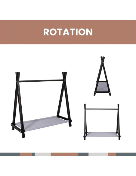 Armario Infantil Abierto Montessori 101cm con Perchero Teepee