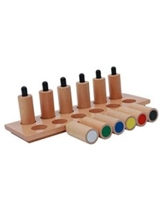 Cilindros de Presión Montessori Adena - 6 pares de madera