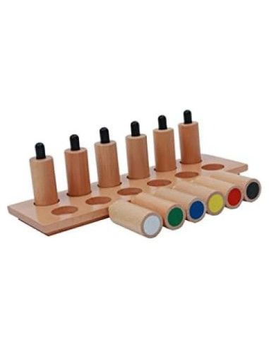 Cilindros de Presión Montessori Adena - 6 pares de madera