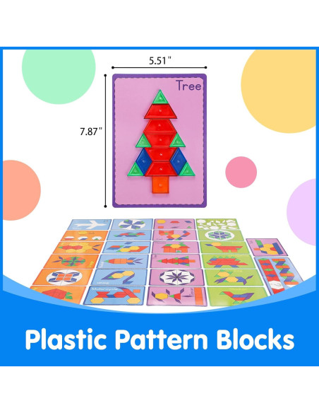 140 Bloques de Patrón Translúcidos Odoorgames para Niños