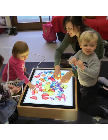 140 Bloques de Patrón Translúcidos Odoorgames para Niños