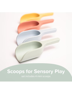 Mini Cucharas de Silicona Inspire My Play - 4 Piezas para Juego Sensorial 2