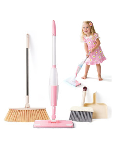 Juego de Limpieza para Niños Yeeammk Mopa Rosa 53 cm