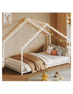 Cama de Piso Montessori Twin Bellemave con Luces LED RGB