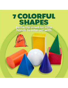 Conjunto de Formas Geométricas 3D Skoolzy - 7 Piezas Educativas 2