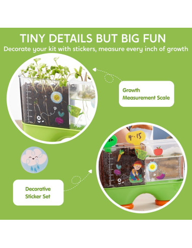 Kit de Ciencia de Plantas Klever Kits 2-en-1 para Niños 6+