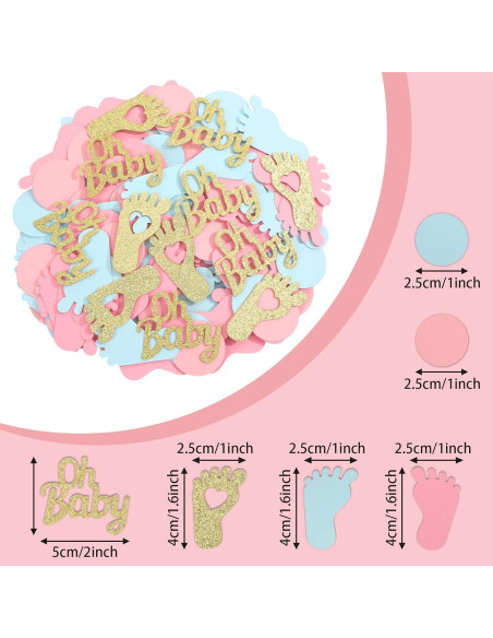 Confeti de Revelación de Género MARFOREVER 350 Piezas