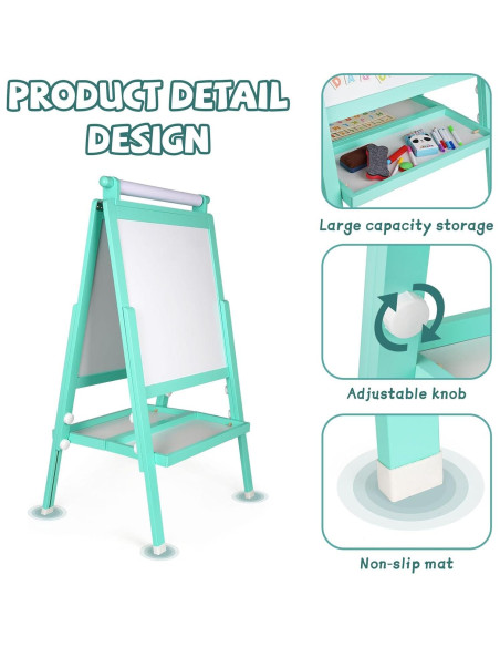 Caballete de Arte Plegable XAOHAO Doble Cara Ajustable 80-137 cm