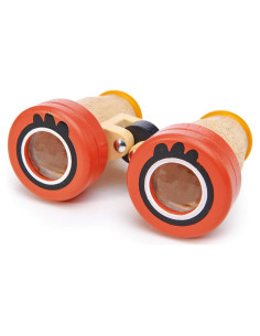 Binoculares de Madera Tender Leaf Toys con Lentes Caleidoscopio 12.8x8x5.2cm