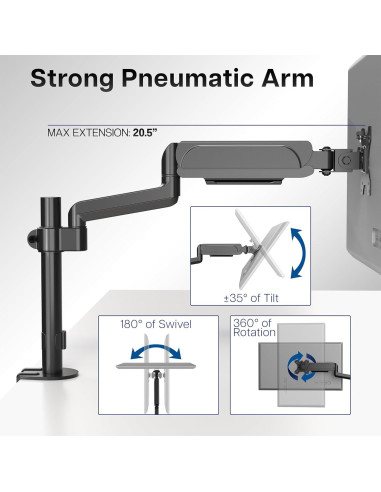Soporte de Monitor VIVO STAND-V001K para 17 a 32" Negro