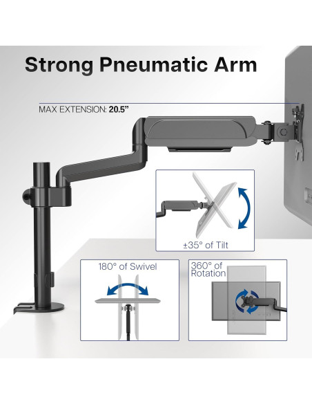 Soporte de Monitor VIVO STAND-V001K para 17 a 32" Negro