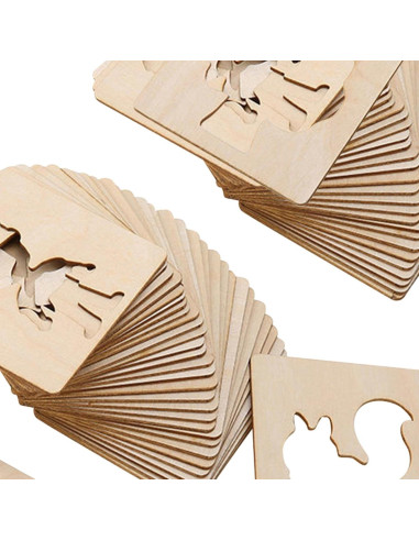 Plantillas de Dibujo Educativas Montessori Colaxi 55 Piezas