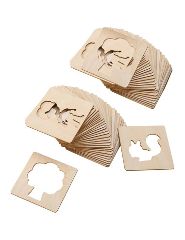 Plantillas de Dibujo Educativas Montessori Colaxi 55 Piezas