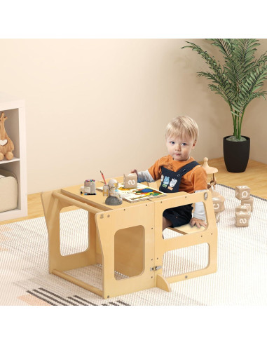 Torre de Aprendizaje Costzon 3 en 1 para Niños Plegable