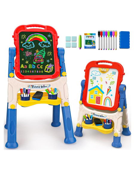 Caballete Doble Cara Basytodio para Niños 2-4 Años Ajustable