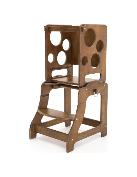 Escalera de Cocina para Niños ZHIMUSANO - Madera de Abedul, 68 kg