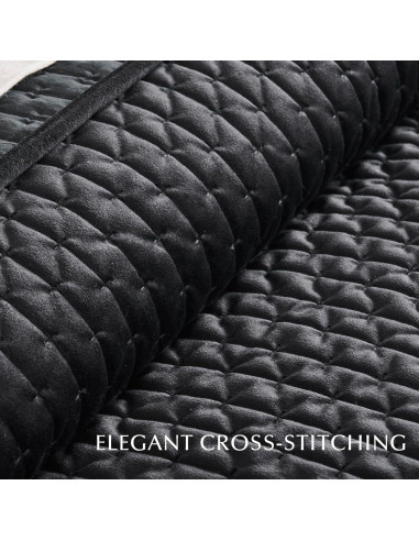 Conjunto de Ropa de Cama de Terciopelo EVERGRACE 3 Piezas Queen Negro