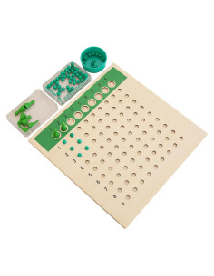 Tablero de División Montessori Outlet 25x25 cm para Niños 3-12 Años