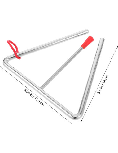 Triángulo Musical Kisangel con Martillo - Educación Musical Infantil