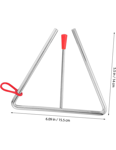 Triángulo Musical Kisangel con Martillo - Educación Musical Infantil