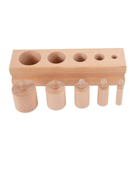 Juguetes Montessori de Madera para Bebés 6-12 Meses - Juego Sensorial