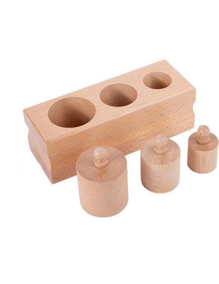 Juguetes Montessori de Madera para Bebés 6-12 Meses - Juego Sensorial