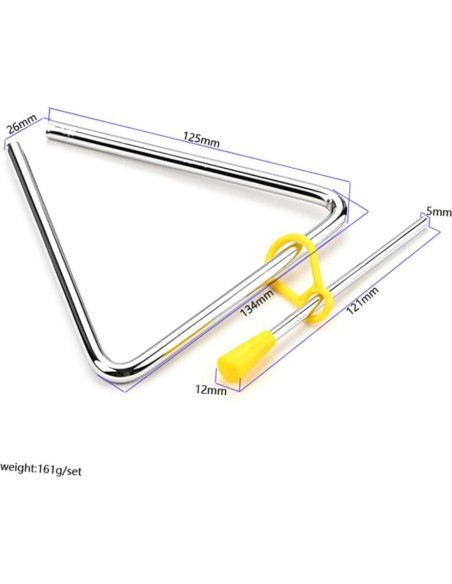 Triángulo Musical Kisangel 13.4x12.5cm para Niños