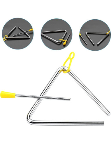 Triángulo Musical Kisangel 13.4x12.5cm para Niños