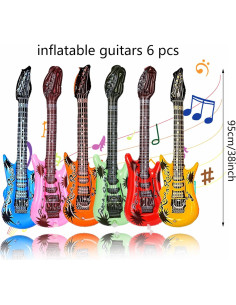 Juego de Juguetes Inflables de Estrella de Rock - 36 Piezas 2