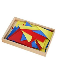 Juego Montessori Triángulos de Adjetivos MONTESSORI OUTLET