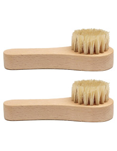 Paquete de 2 cepillos de zapatos M.Vita con cerdas de jabalí