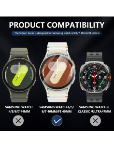 Protector de Pantalla Suoman para Galaxy Watch 40mm - 4 Pzas 2
